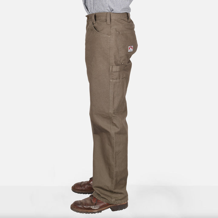 Canvas Carpenter Pants - Olive