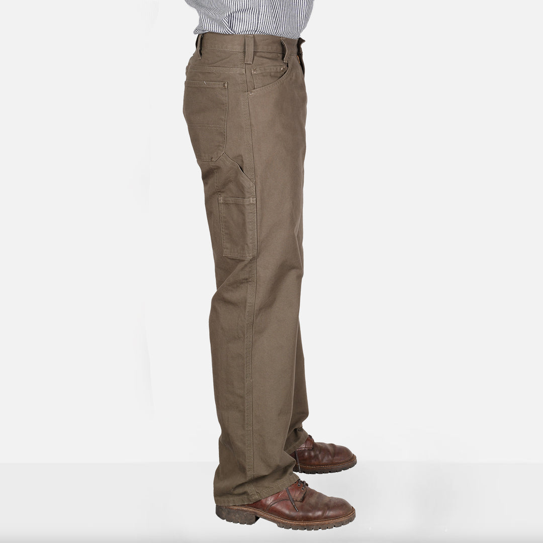 Canvas Carpenter Pants - Olive